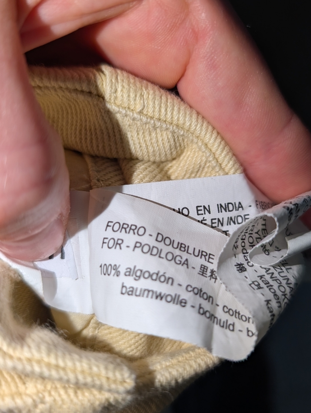 Cuffed Wide‎ Leg Butter Yellow Cotton Carpenter Pants Size S - Picture 5 of 5